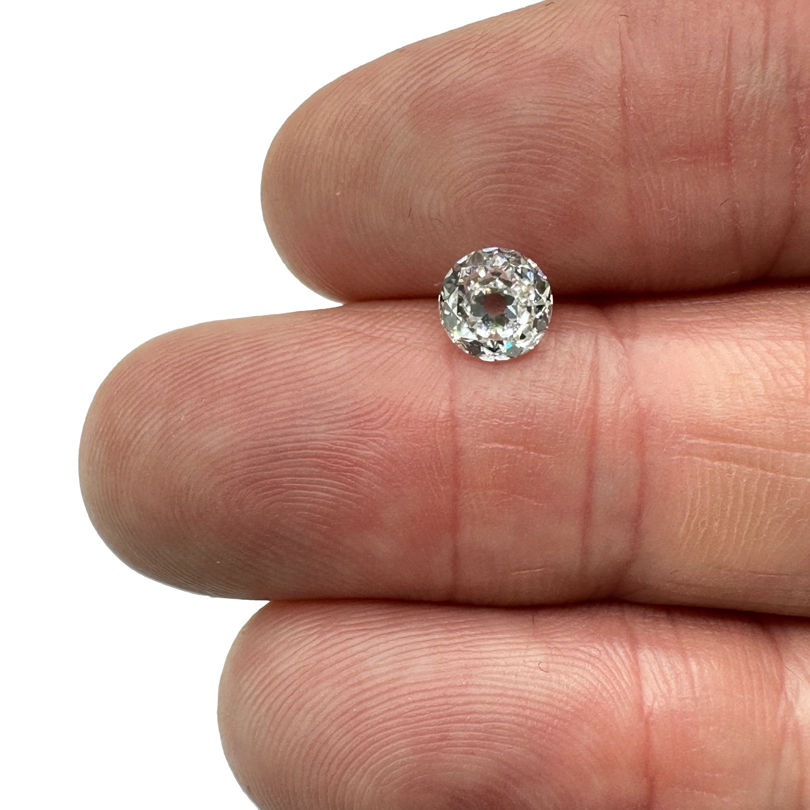 1.00ct | D/VS2 Round Shape Vintage Old European Cut Diamond (IGI) - Modern Rustic Diamond
