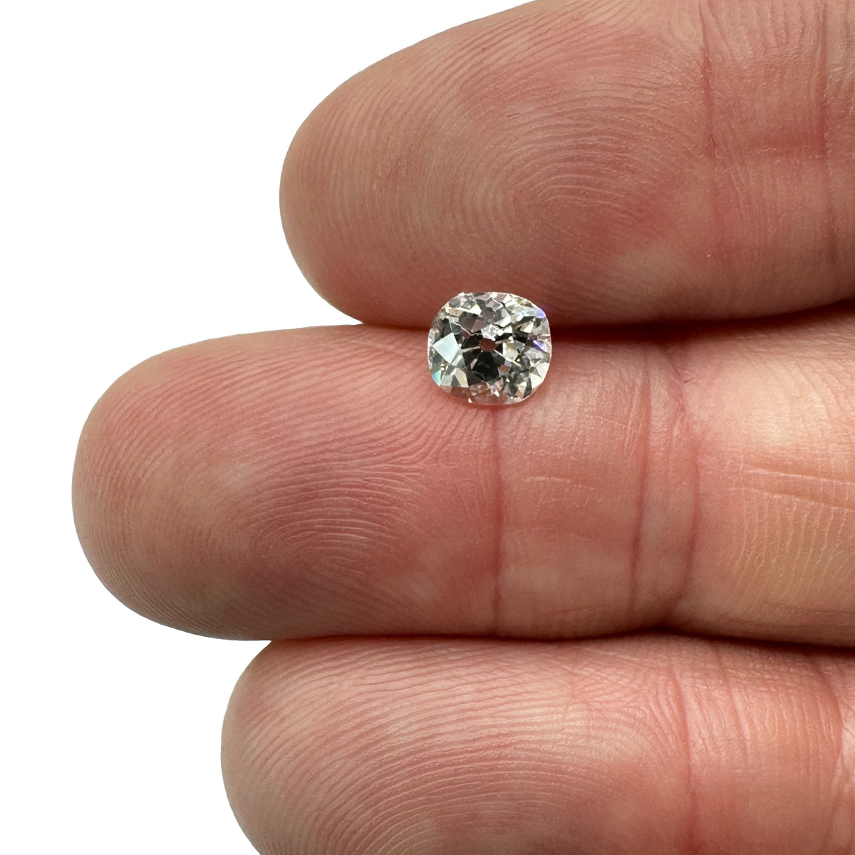 1.00ct | I-H/SI1 Cushion Shape Old Mine Cut Diamond (GIA) - Modern Rustic Diamond