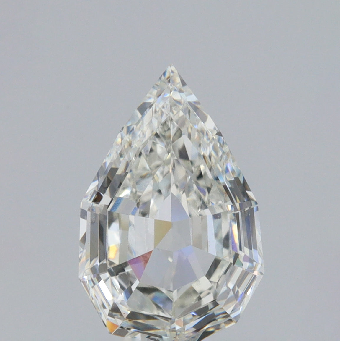 1.00ct | J/VVS2 Pear Shape Step Cut Diamond (GIA) - Modern Rustic Diamond