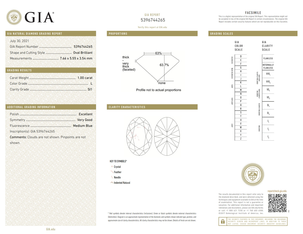 1.00ct | L/SI1 Oval Shape Brilliant Cut Diamond (GIA) - Modern Rustic Diamond