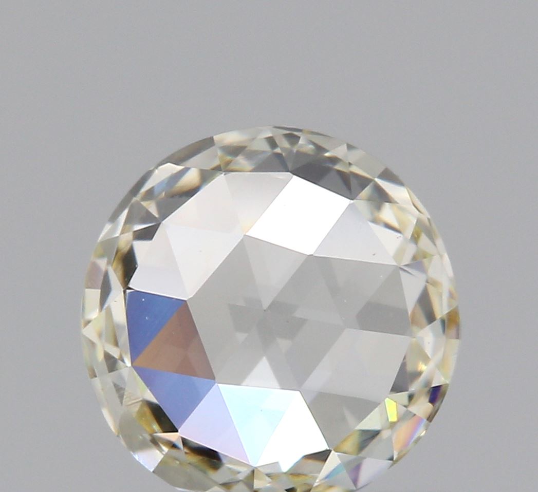 1.00ct | Light Color VS Round Shape Rose Cut Diamond - Modern Rustic Diamond