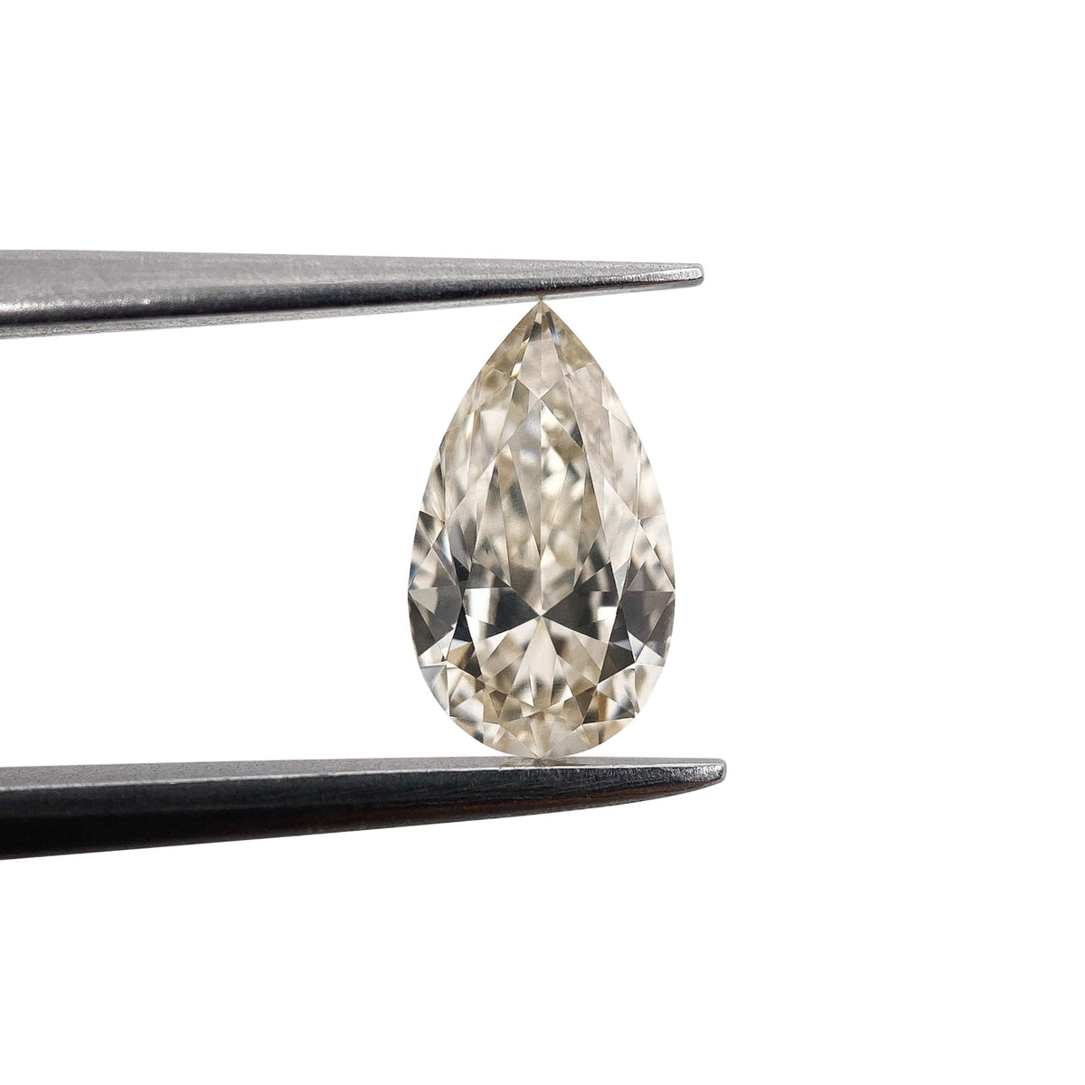 1.00ct | Champagne VVS Pear Shape Brilliant Cut Diamond - Modern Rustic Diamond