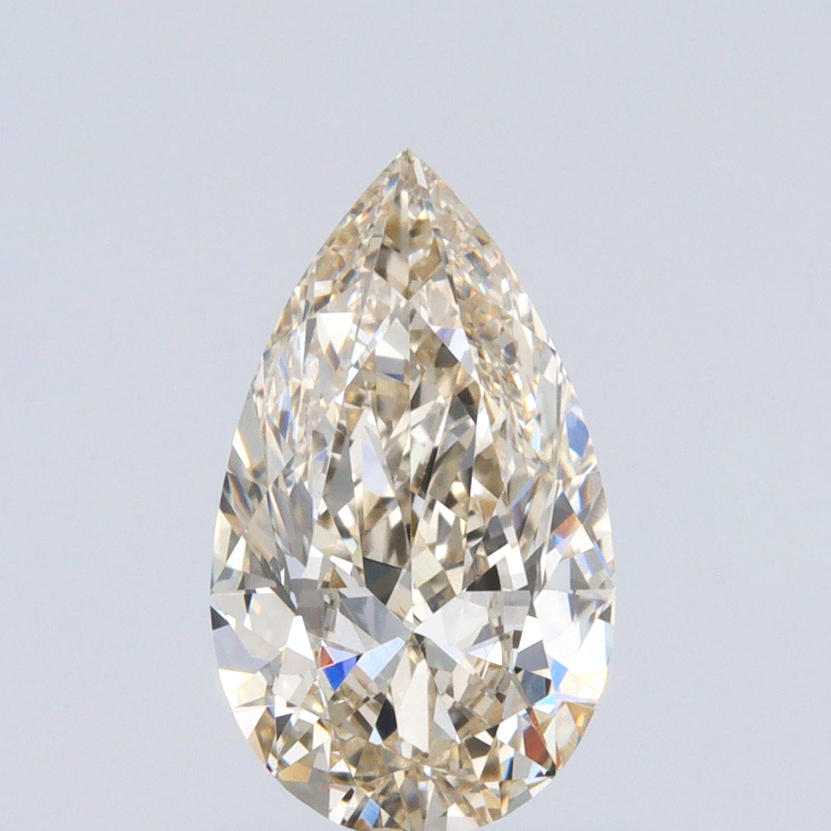 1.00ct | Champagne VVS Pear Shape Brilliant Cut Diamond - Modern Rustic Diamond