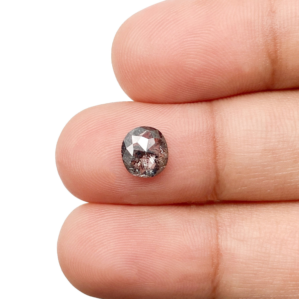 1.00ct | Rustic Oval Shape Rose Cut Diamond - Modern Rustic Diamond