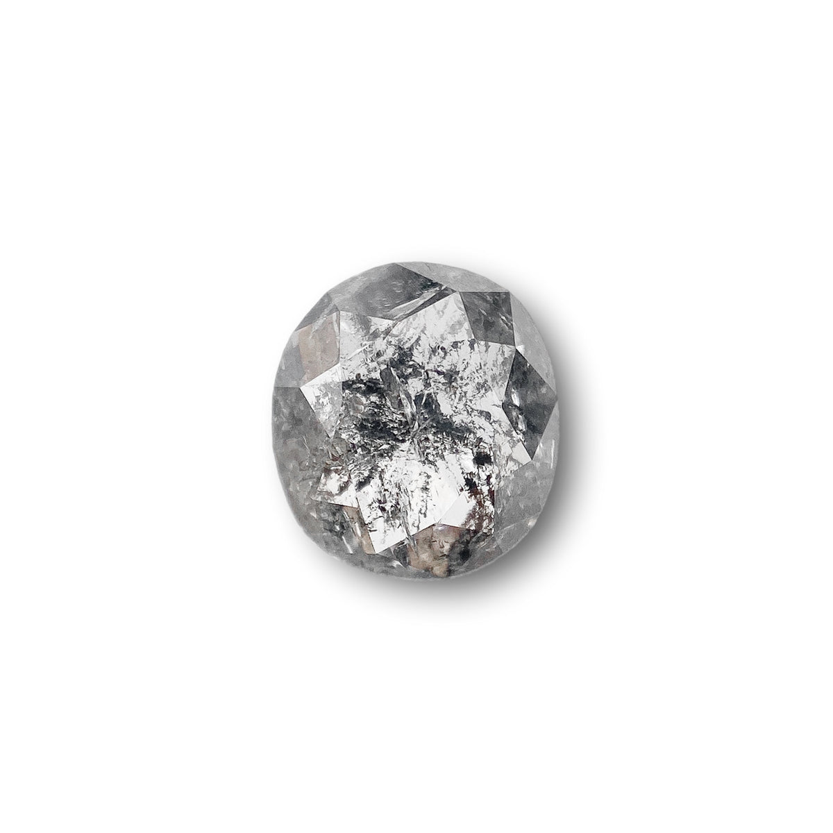 1.00ct | Rustic Oval Shape Rose Cut Diamond - Modern Rustic Diamond