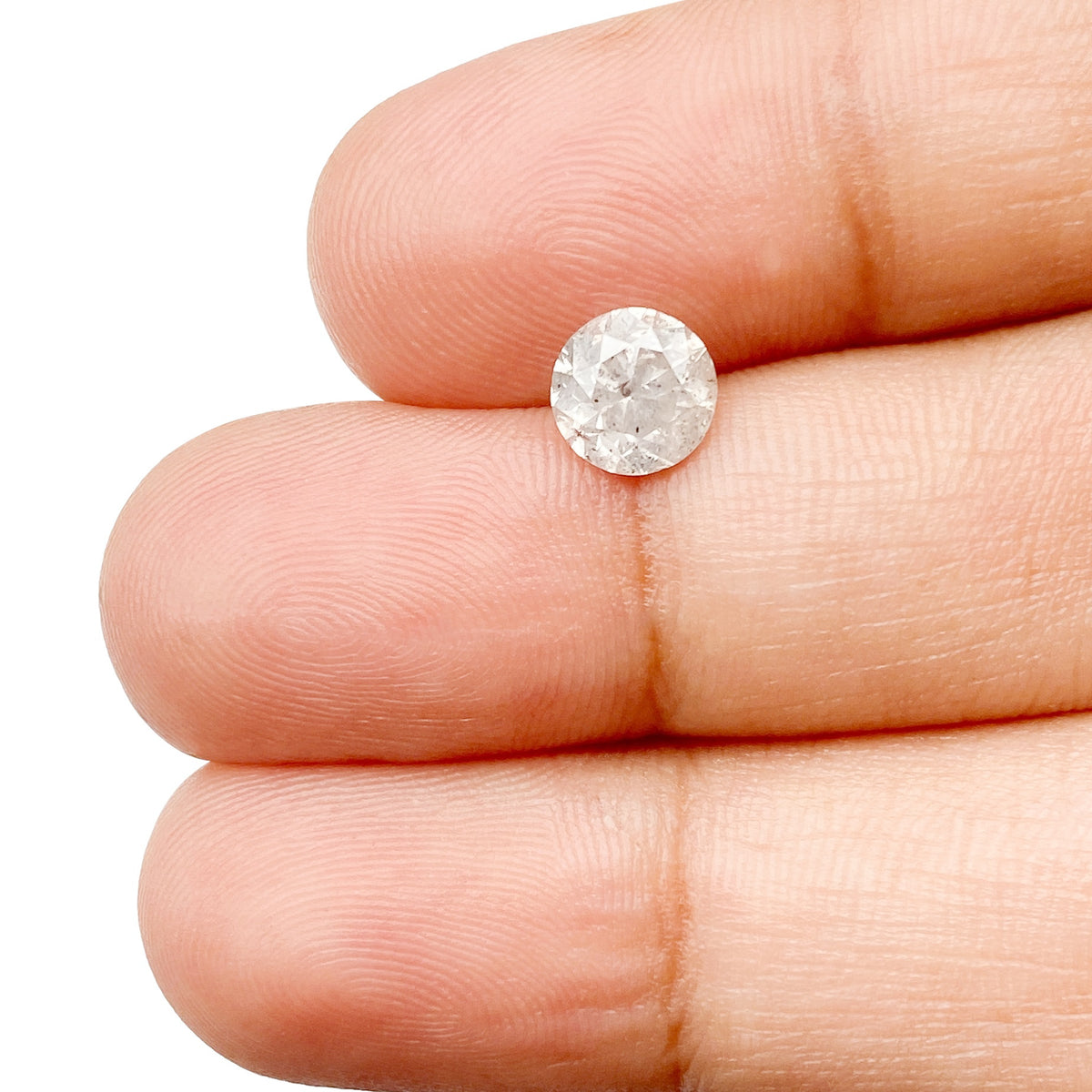 1.00ct | Rustic Round Shape Brilliant Cut Diamond - Modern Rustic Diamond