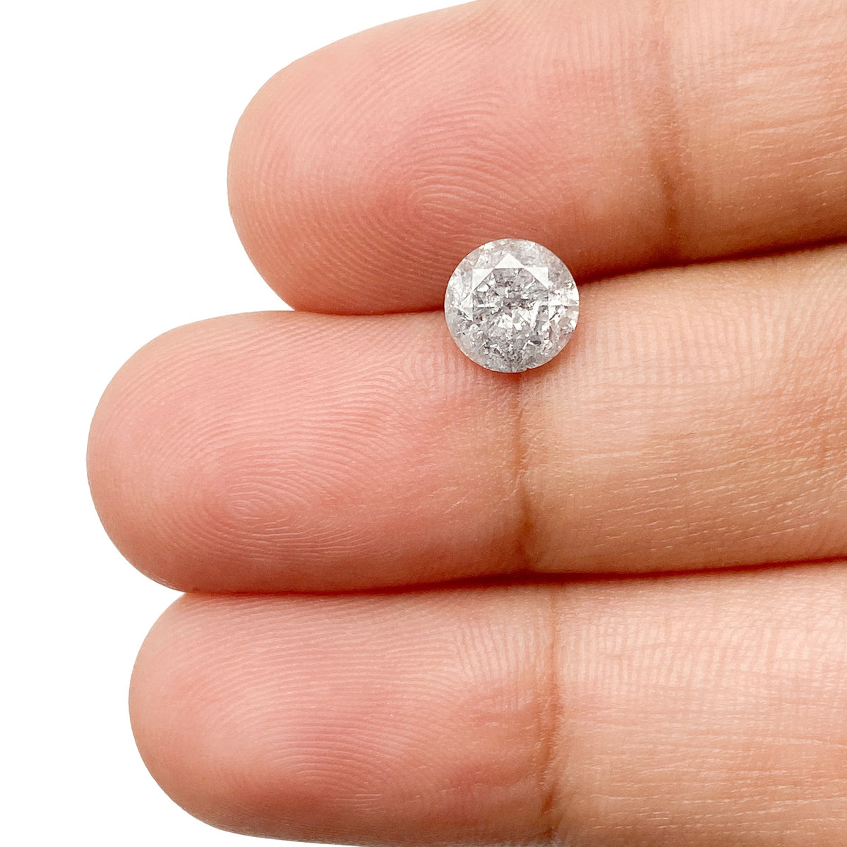 1.00ct | Rustic Round Shape Brilliant Cut Diamond - Modern Rustic Diamond