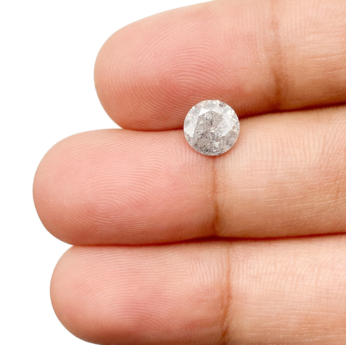 1.00ct | Rustic Round Shape Brilliant Cut Diamond - Modern Rustic Diamond