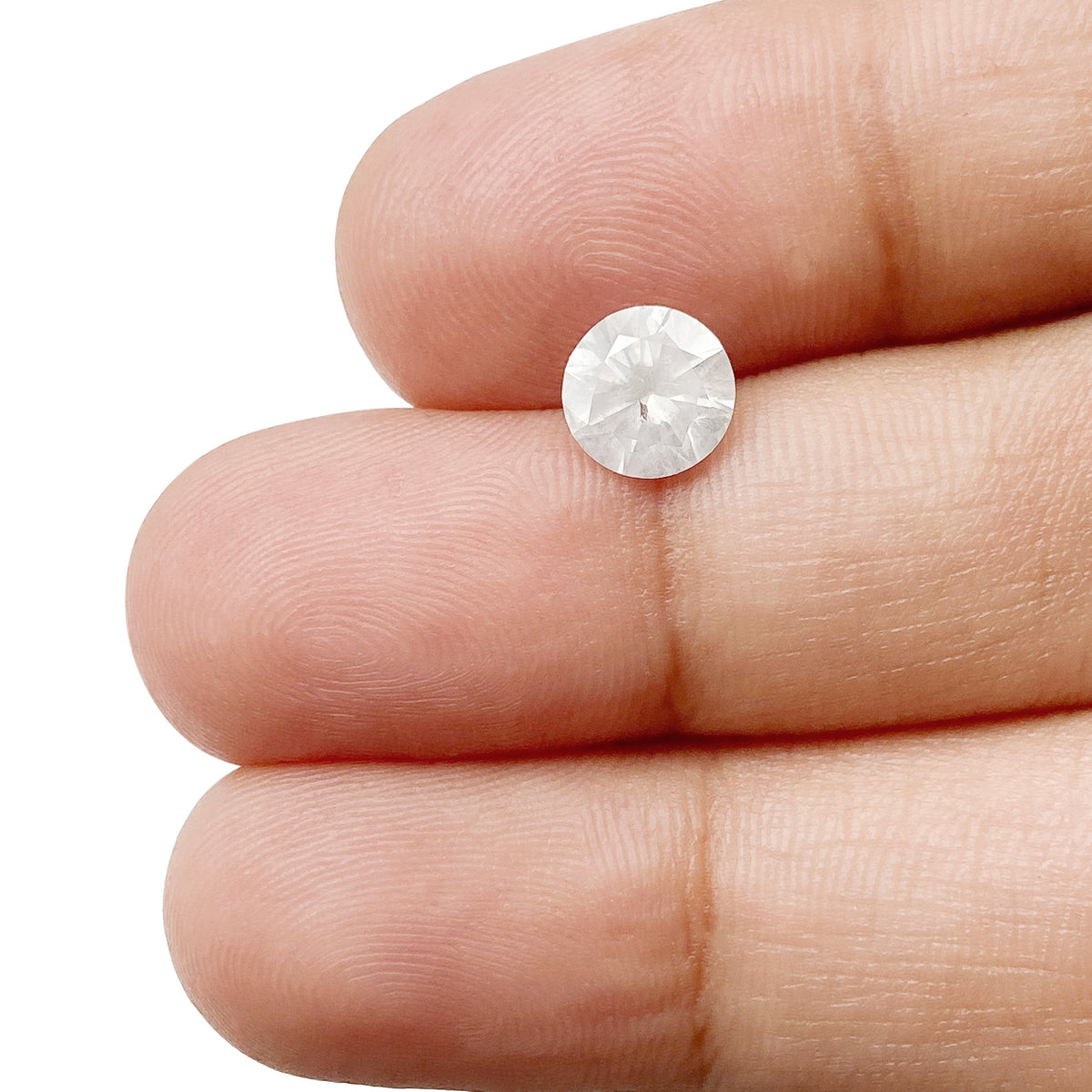1.00ct | Salt & Pepper Round Shape Brilliant Cut Diamond (GIA) - Modern Rustic Diamond