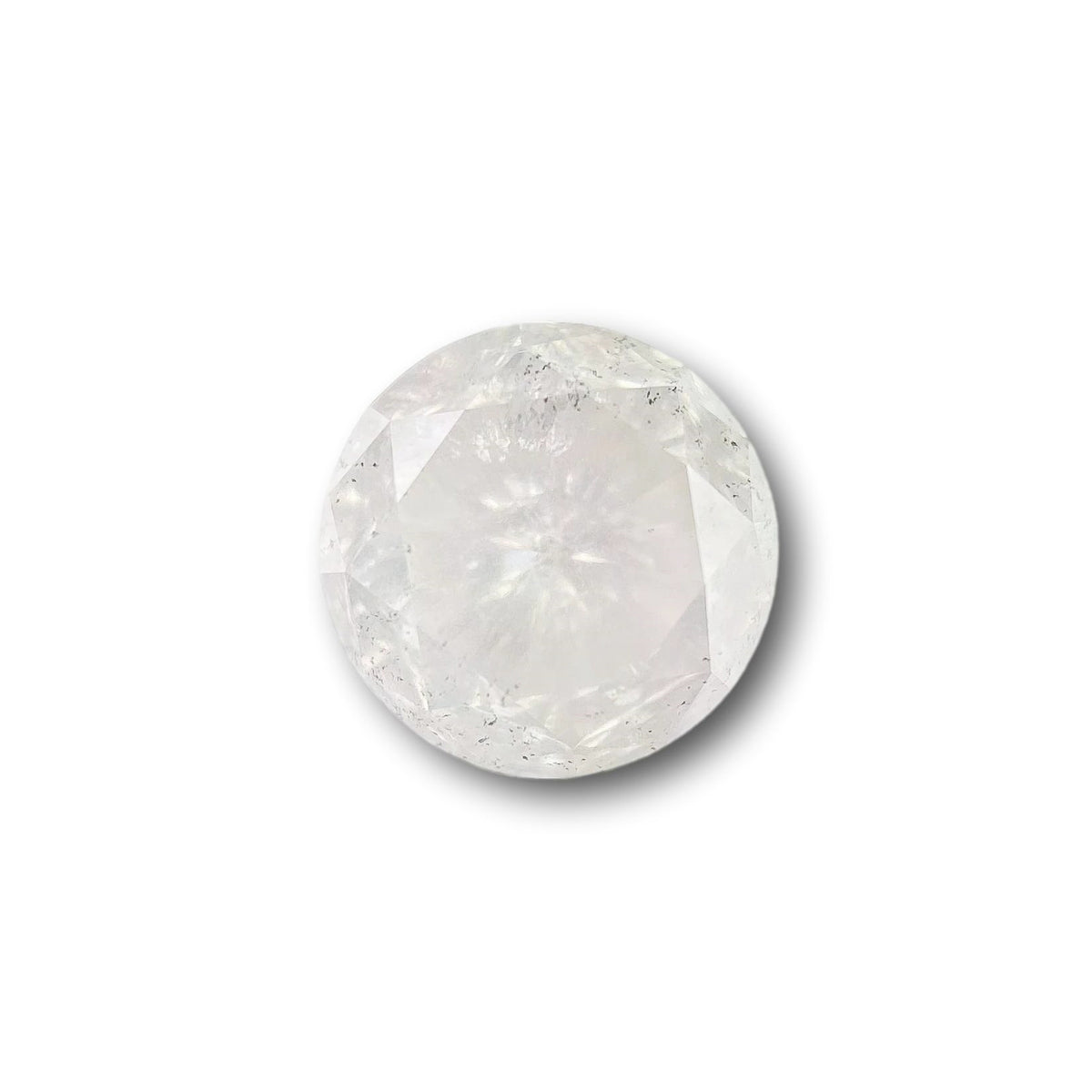 1.00ct | Salt & Pepper Round Shape Brilliant Cut Diamond - Modern Rustic Diamond