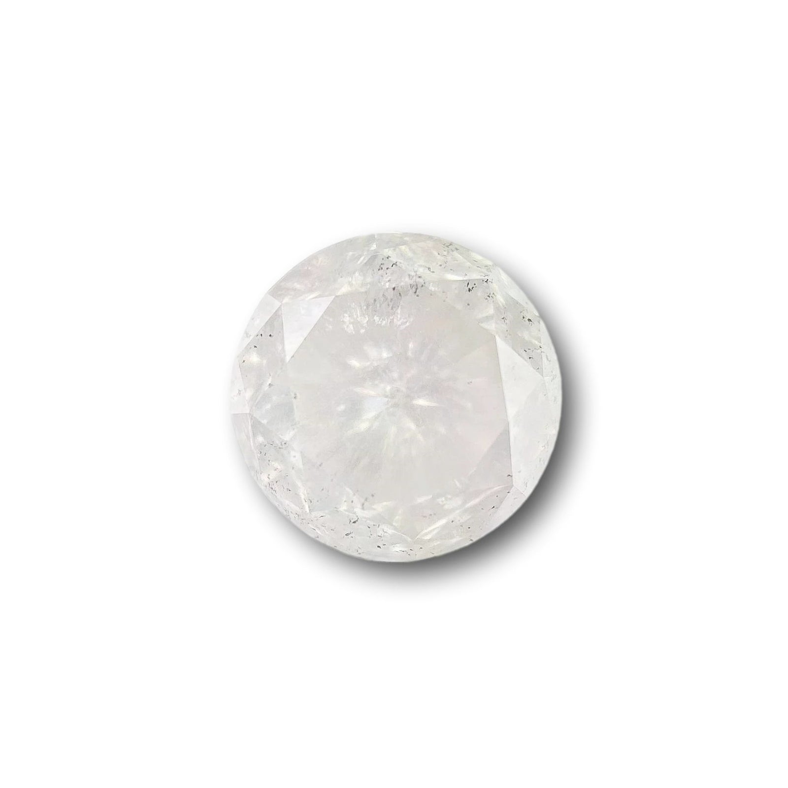 1.00ct | Salt & Pepper Round Shape Brilliant Cut Diamond - Modern Rustic Diamond