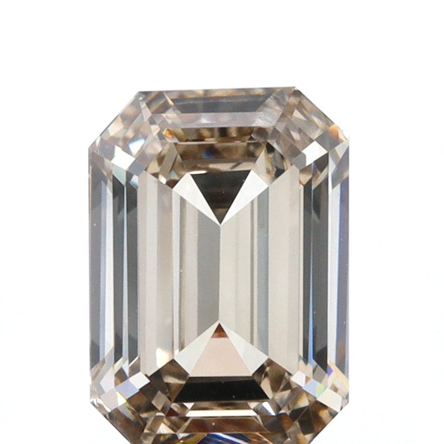1.00ct | U-V/SI2 Emerald Shape Brilliant Cut Diamond (GIA) - Modern Rustic Diamond