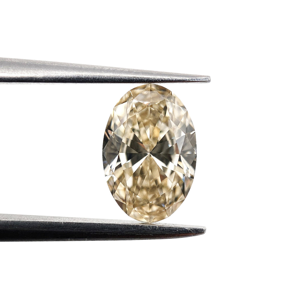 1.00ct | Champagne VVS Oval Shape Brilliant Cut Diamond - Modern Rustic Diamond