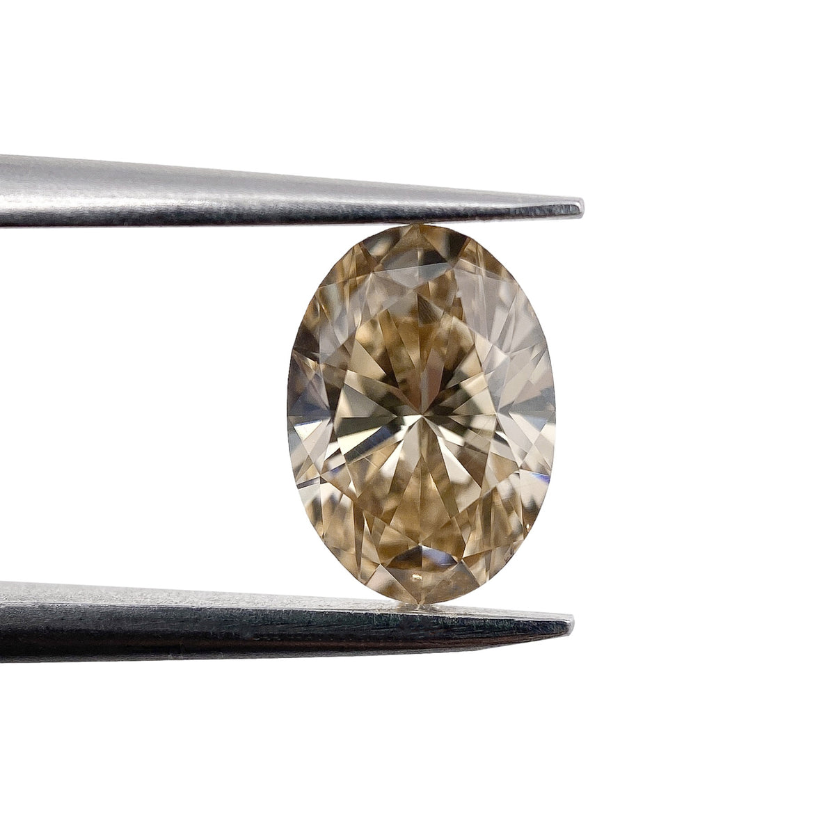 1.00ct | Champagne VVS Oval Shape Brilliant Cut Diamond - Modern Rustic Diamond