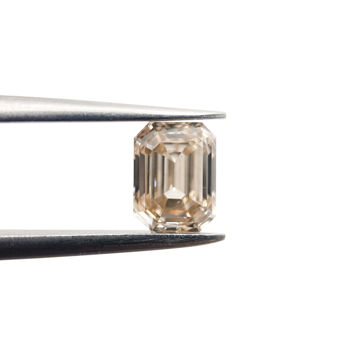 1.00ct | Champagne VS Emerald Shape Step Cut Diamond - Modern Rustic Diamond