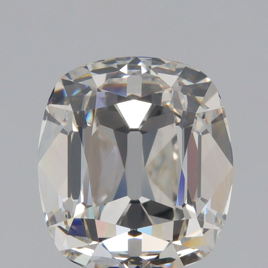 2.52ct | I/VS1 Cushion Shape Old Mine Cut Diamond (GIA) - Modern Rustic Diamond