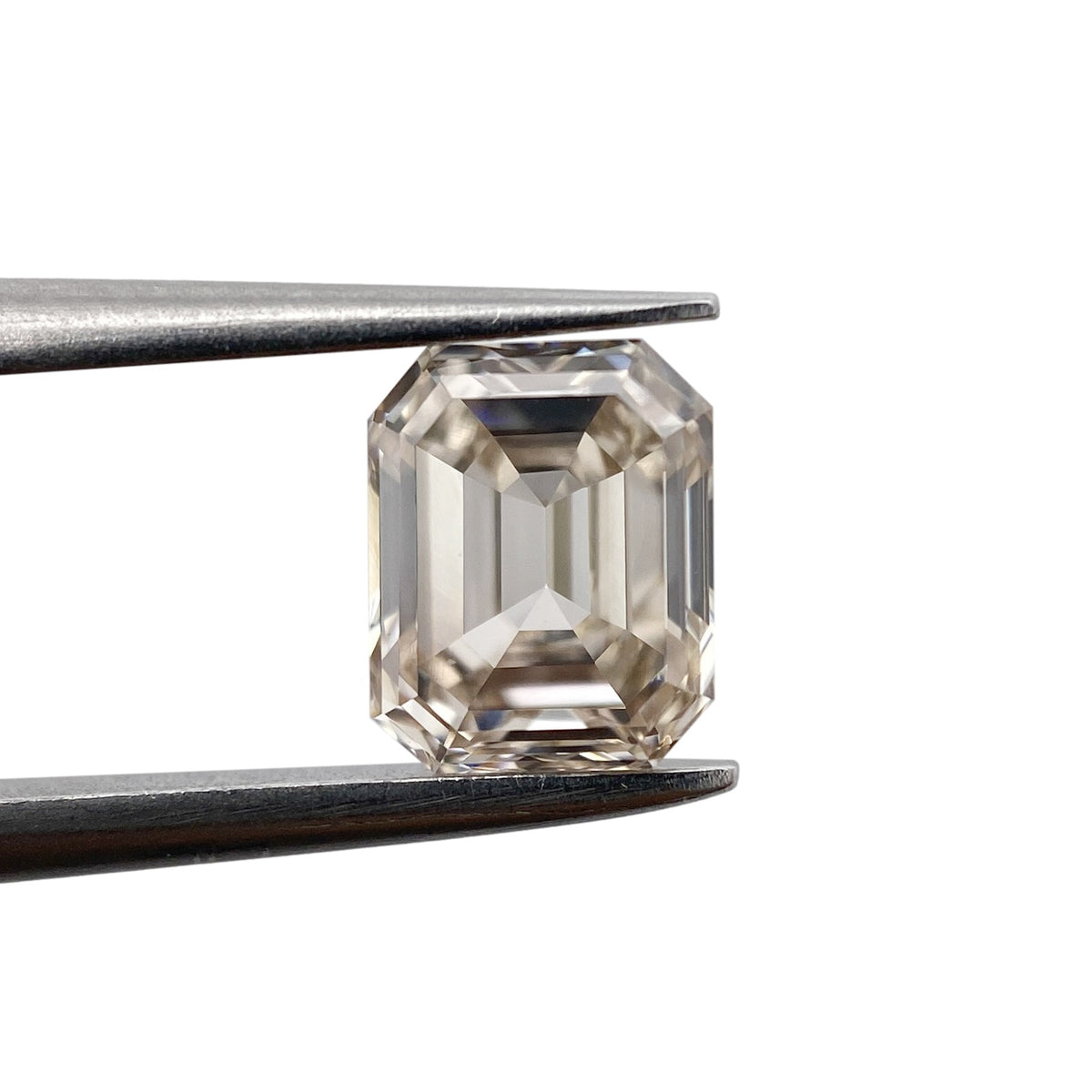 1.01ct | Champagne VVS Emerald Shape Step Cut Diamond - Modern Rustic Diamond