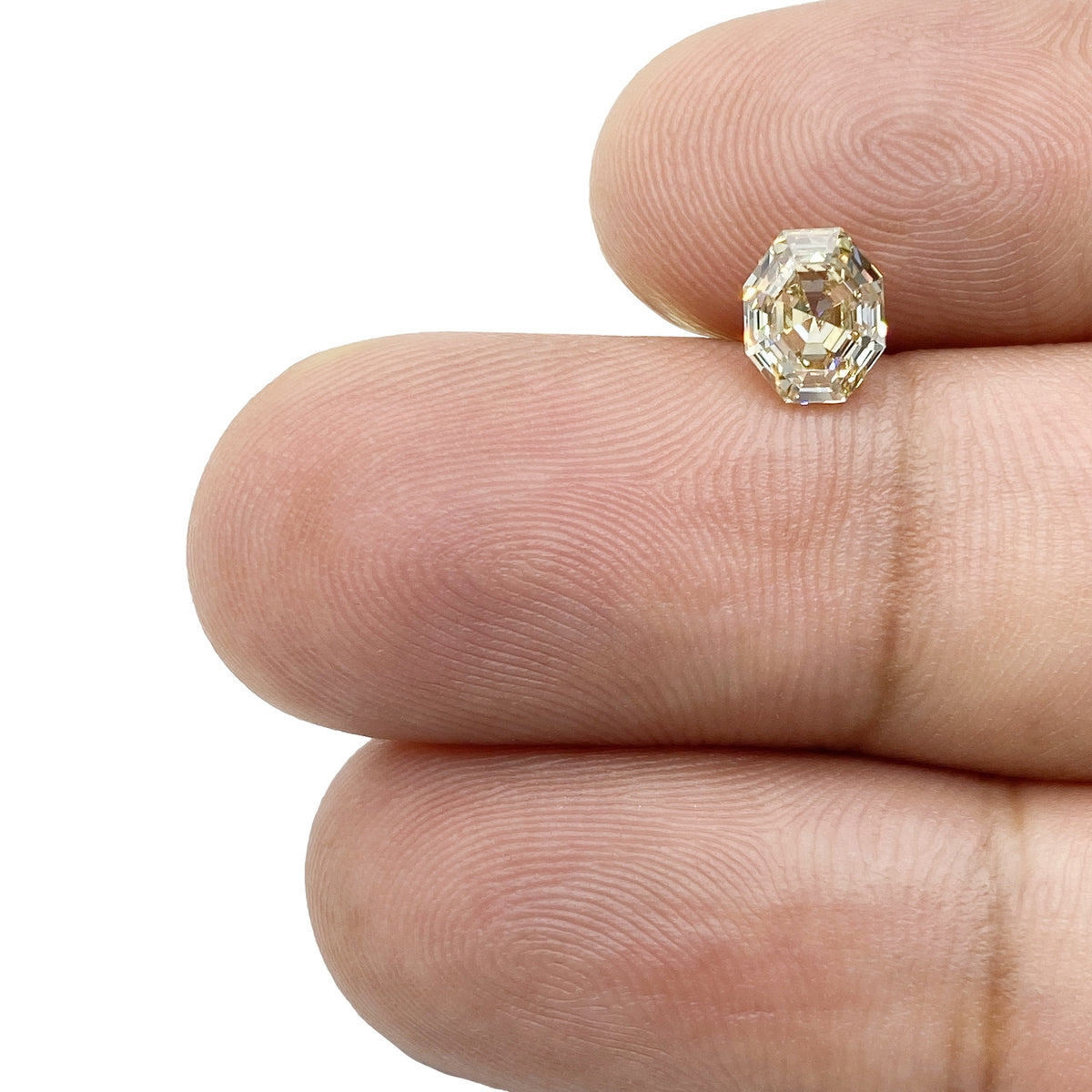 1.01ct | Champagne VVS Octagonal Shape Step Cut Diamond - Modern Rustic Diamond