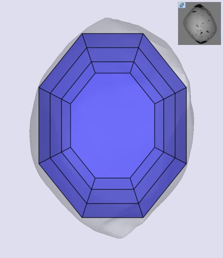 1.01ct | Champagne VVS Octagonal Shape Step Cut Diamond - Modern Rustic Diamond