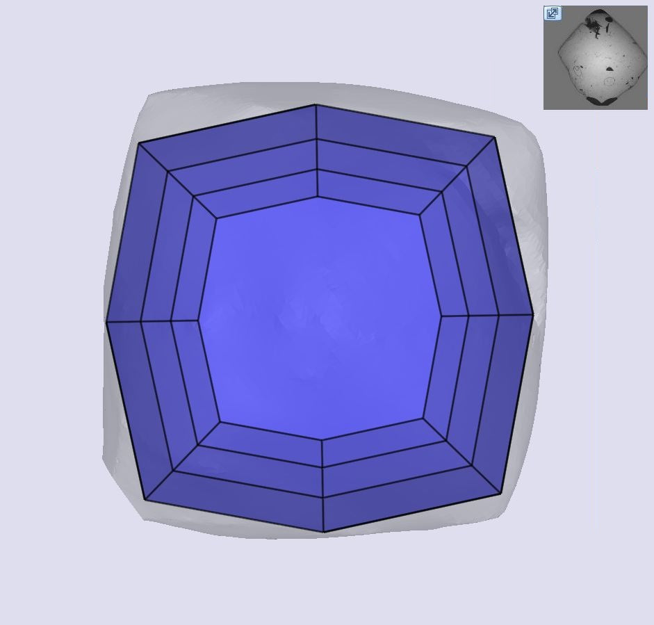 1.01ct | Champagne VVS Octagonal Shape Step Cut Diamond - Modern Rustic Diamond