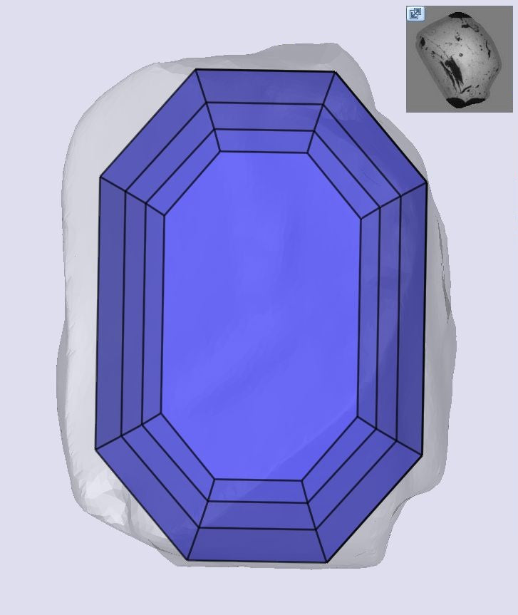 1.01ct | Champagne VVS Octagonal Shape Step Cut Diamond - Modern Rustic Diamond