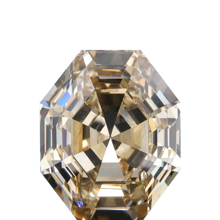 1.01ct | Champagne VVS Octagonal Shape Step Cut Diamond - Modern Rustic Diamond