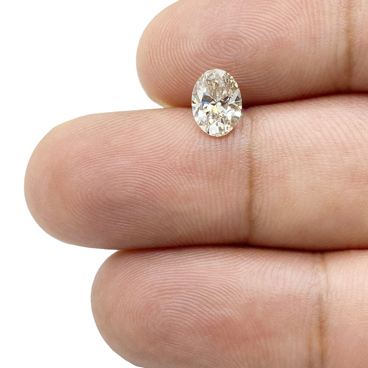 1.00ct | Champagne VS-SI Oval Shape Brilliant Cut Diamond - Modern Rustic Diamond