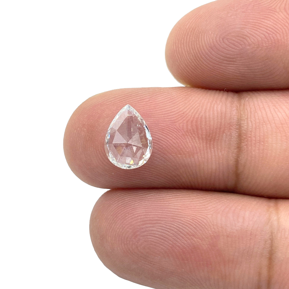 1.01ct | F/SI1 Pear Shape Rose Cut Diamond (GIA) - Modern Rustic Diamond