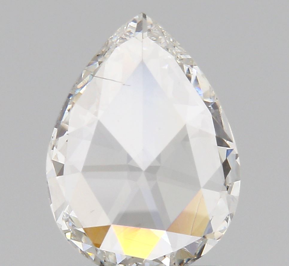 1.01ct | F/SI1 Pear Shape Rose Cut Diamond (GIA) - Modern Rustic Diamond