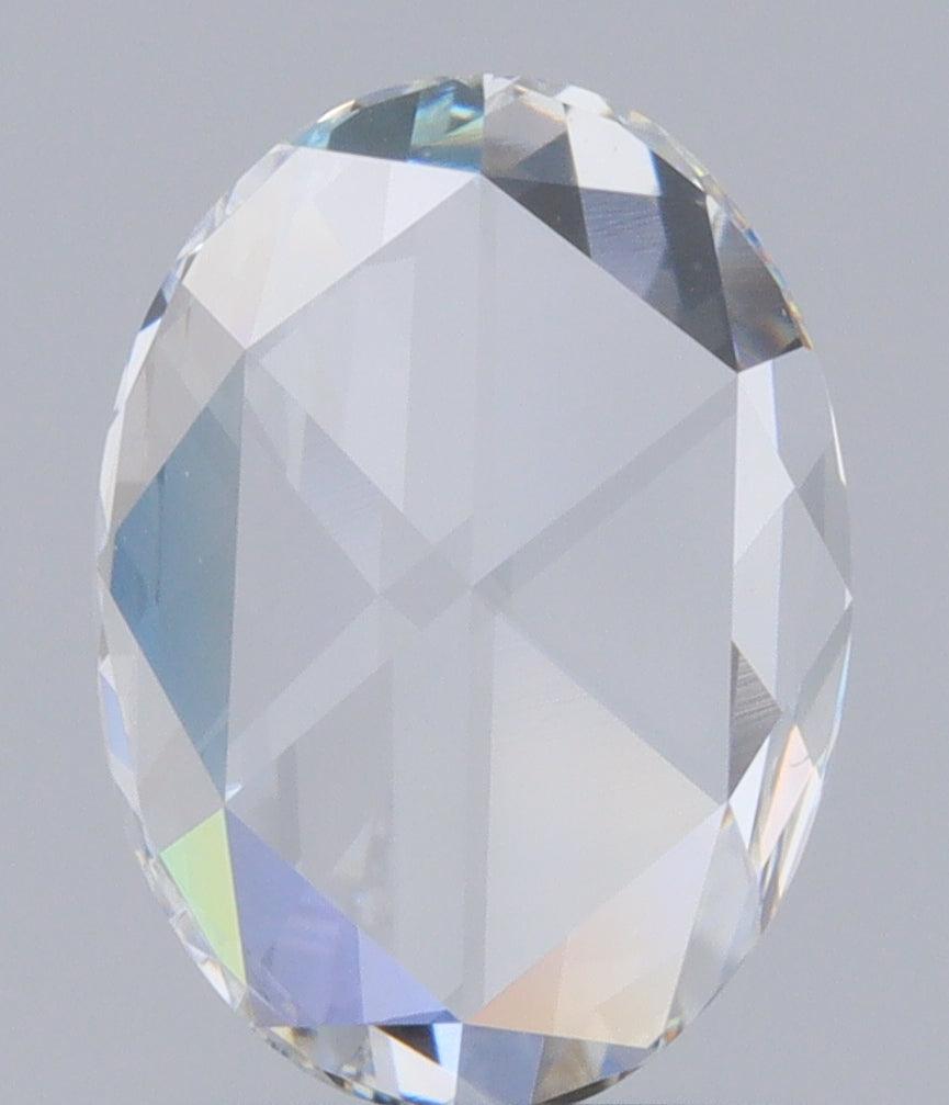 1.01ct | F/VS2 Oval Shape Rose Cut Diamond (GIA)-Modern Rustic Diamond