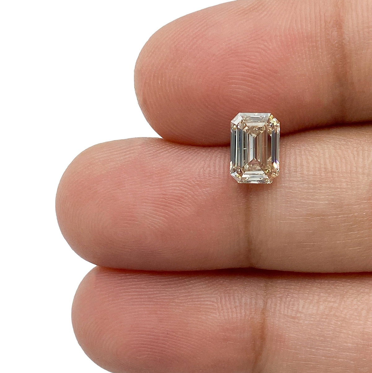 1.01ct | Fancy Orange Brown/VS2 Emerald Shape Step Cut Diamond-Modern Rustic Diamond