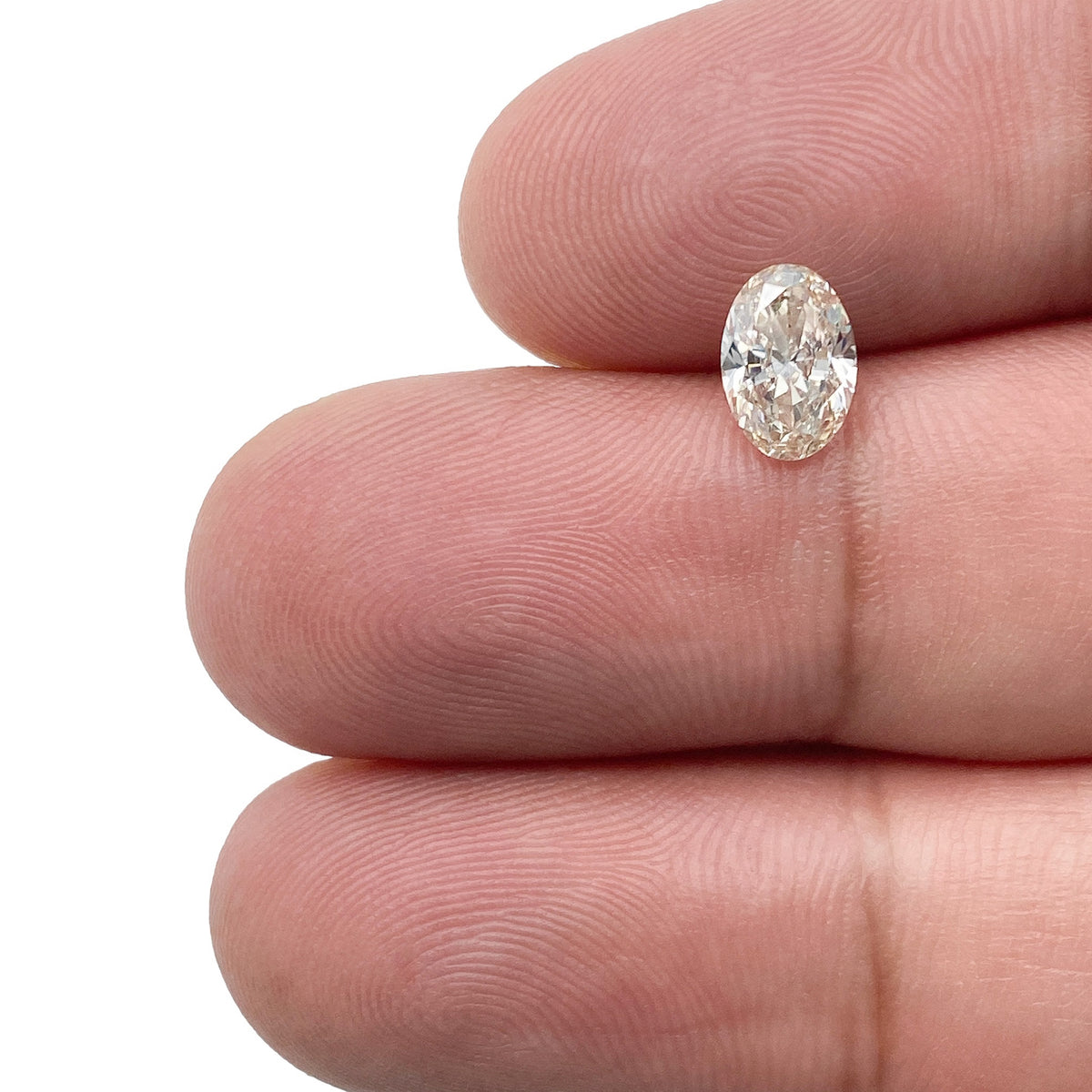 1.01ct | Champagne VS Oval Shape Brilliant Cut Diamond - Modern Rustic Diamond