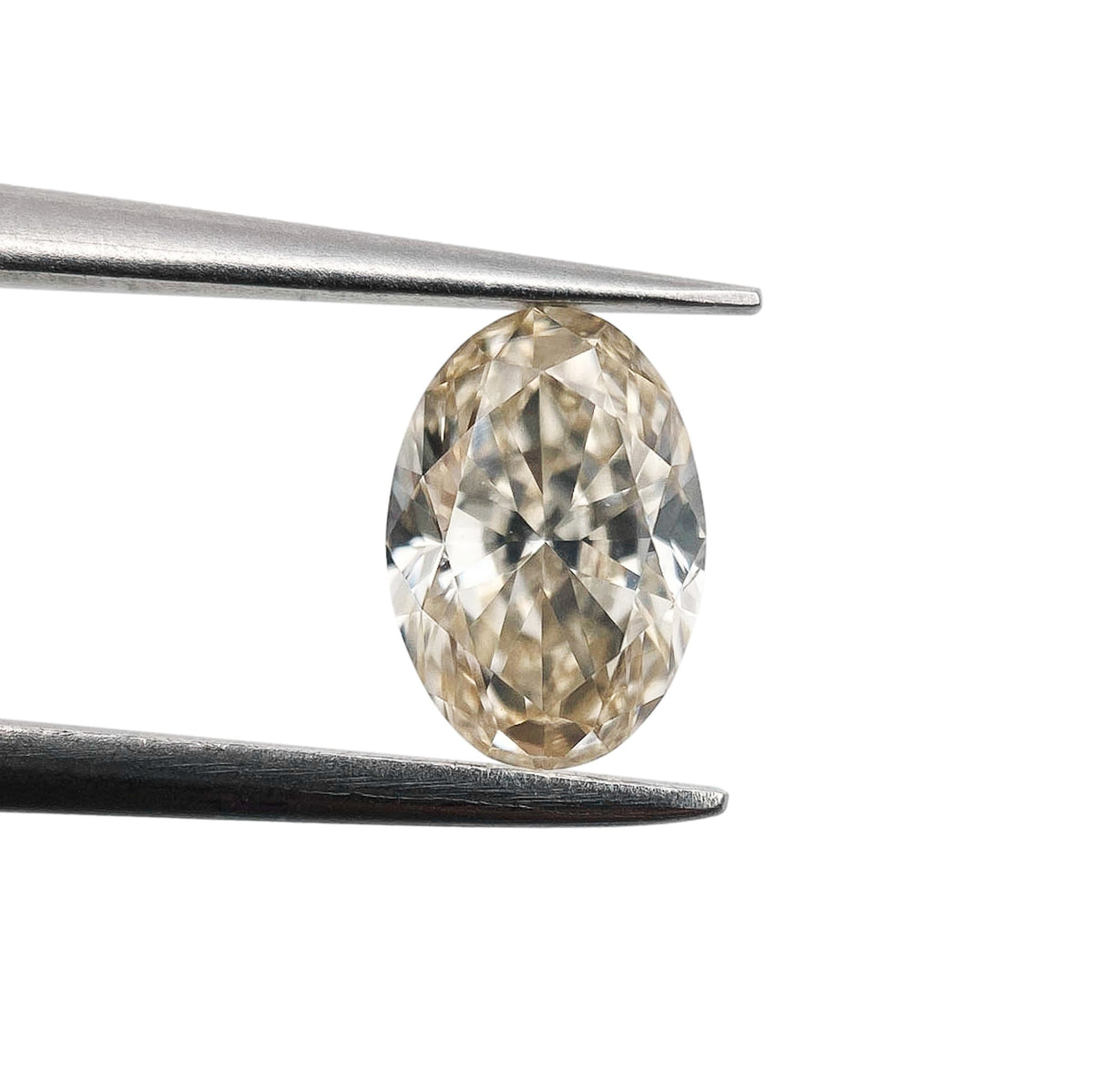 1.01ct | Champagne VS Oval Shape Brilliant Cut Diamond - Modern Rustic Diamond