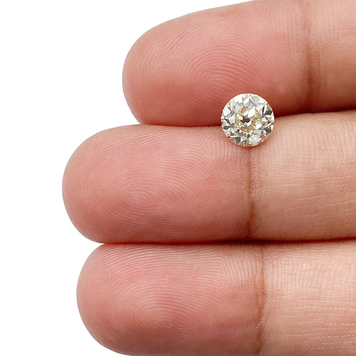1.01ct | Light Color VS Round Shape Old European Cut Diamond - Modern Rustic Diamond