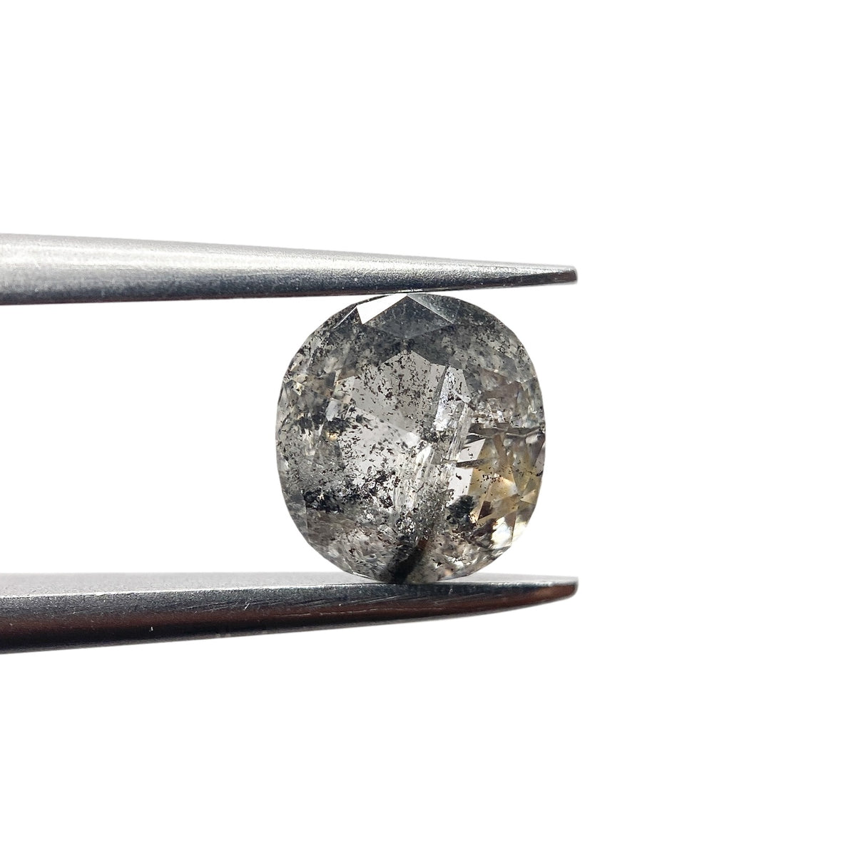 1.01ct | Salt & Pepper Cushion Shape Brilliant Cut Diamond - Modern Rustic Diamond
