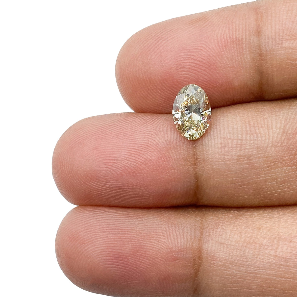 1.01ct | Champagne VS Oval Shape Brilliant Cut Diamond - Modern Rustic Diamond