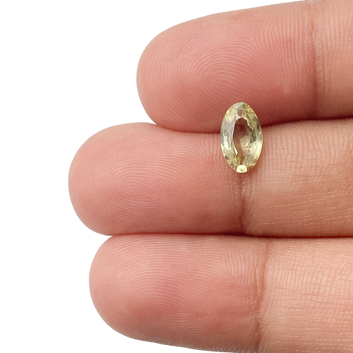 1.02ct | Brilliant Cut Moval Shape Yellow Montana Sapphire-Modern Rustic Diamond
