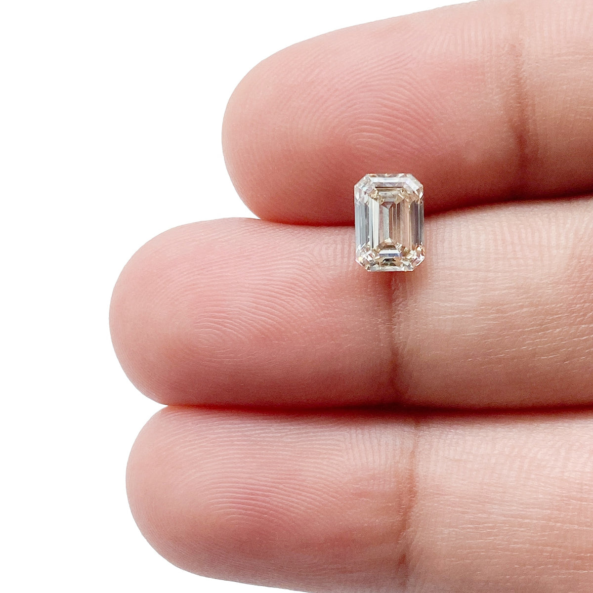1.02ct | Champagne VS Emerald Shape Step Cut Diamond - Modern Rustic Diamond