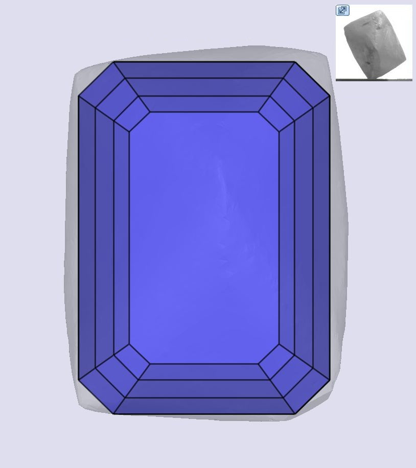 1.02ct | Champagne VS Emerald Shape Step Cut Diamond - Modern Rustic Diamond