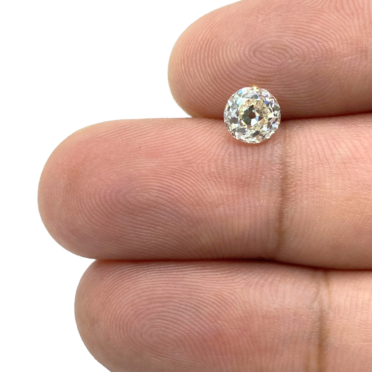 1.02ct | K/SI1 Round Shape Vintage Old European Cut Diamond (IGI) - Modern Rustic Diamond