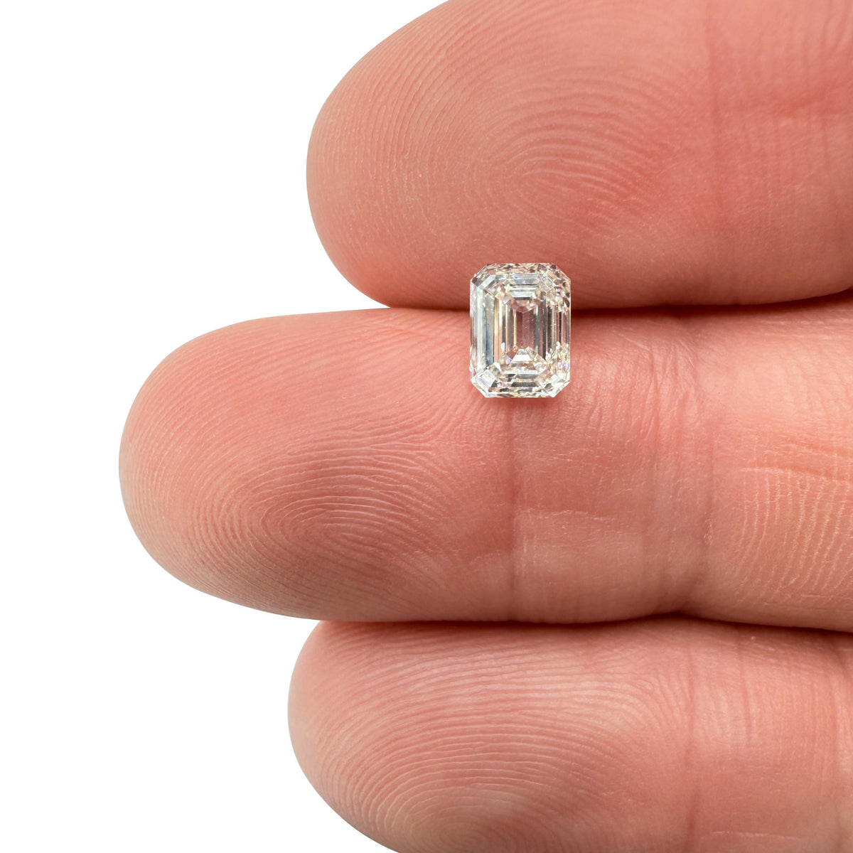 1.02ct | K/VVS2 Emerald Shape Brilliant Cut Diamond (GIA) - Modern Rustic Diamond