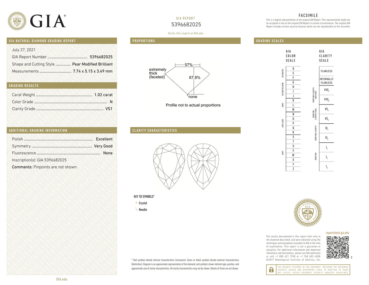 1.02ct | N/VS1 Pear Shape Brilliant Cut Diamond (GIA) - Modern Rustic Diamond