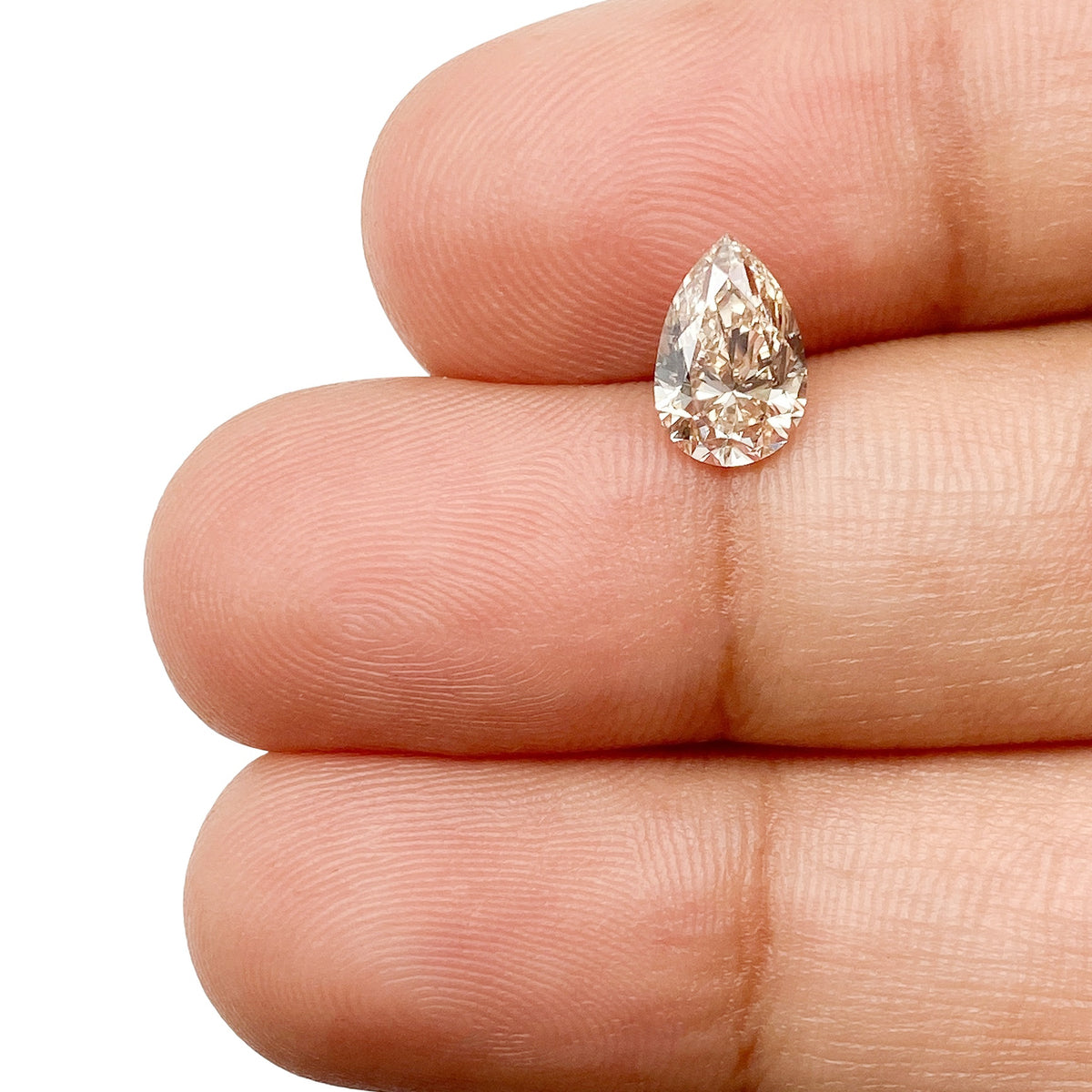 1.02ct | U-V/SI1 Pear Shape Brilliant Cut Diamond (GIA) - Modern Rustic Diamond