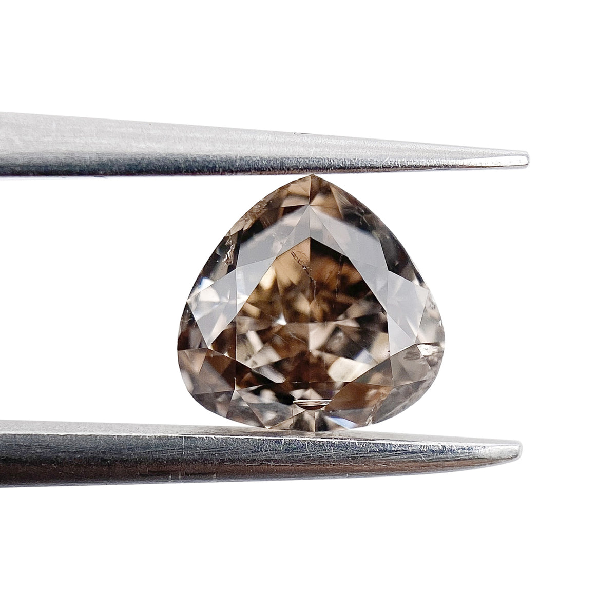1.03ct | Champagne SI Pear Shape Brilliant Cut Diamond - Modern Rustic Diamond