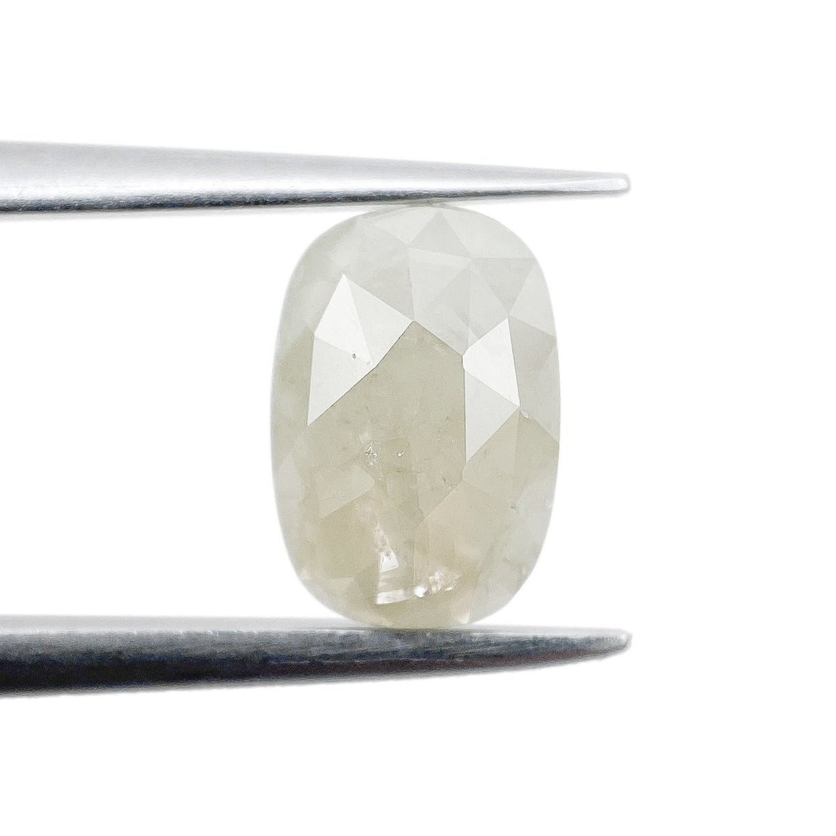 1.03ct | Salt & Pepper Cushion Shape Rose Cut Diamond - Modern Rustic Diamond
