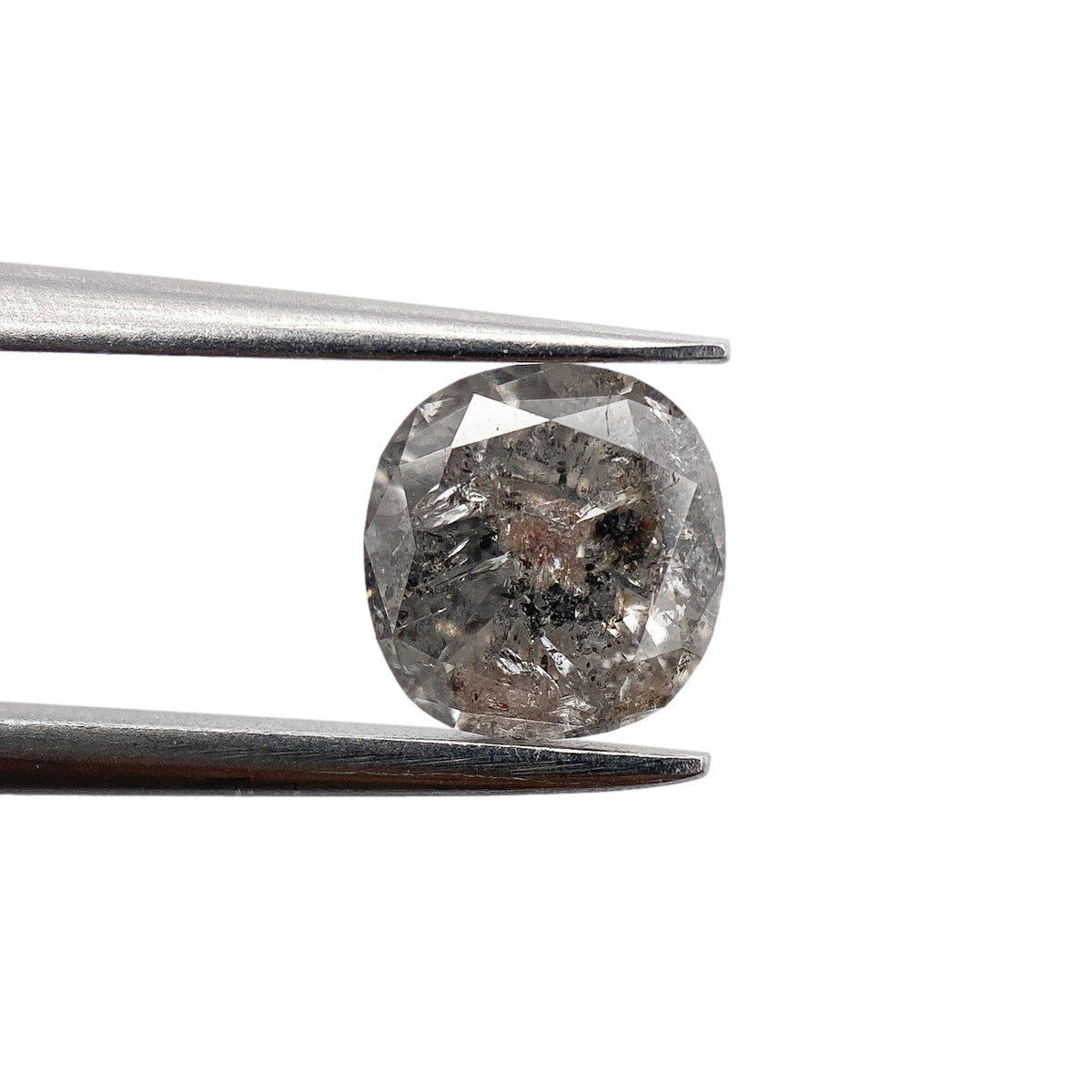 1.03ct | Salt & Pepper Cushion Shape Brilliant Cut Diamond - Modern Rustic Diamond