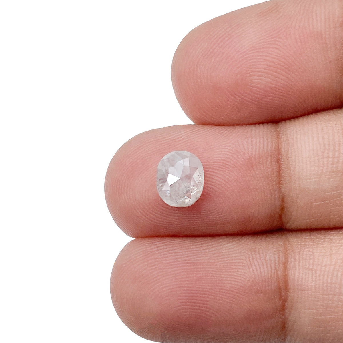 1.03ct | Salt & Pepper Cushion Shape Rose Cut Diamond - Modern Rustic Diamond