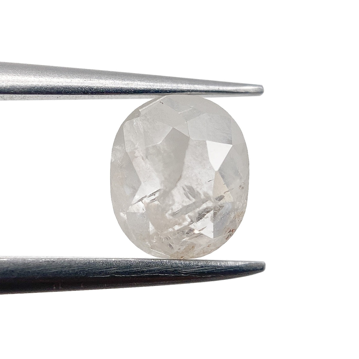 1.03ct | Salt & Pepper Cushion Shape Rose Cut Diamond - Modern Rustic Diamond