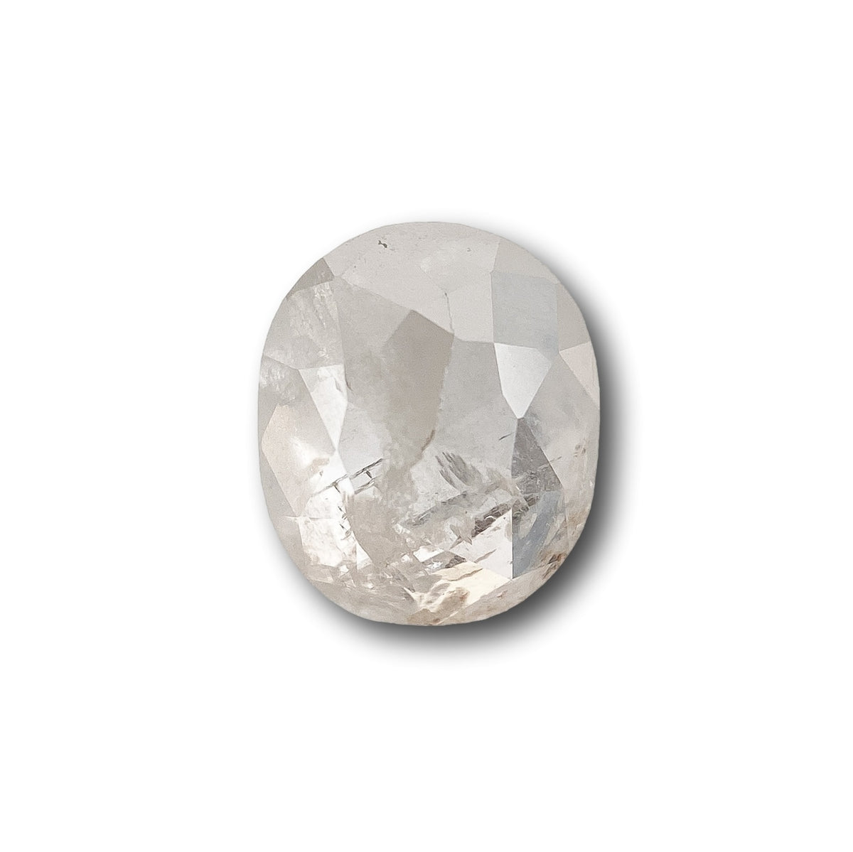 1.03ct | Salt & Pepper Cushion Shape Rose Cut Diamond - Modern Rustic Diamond