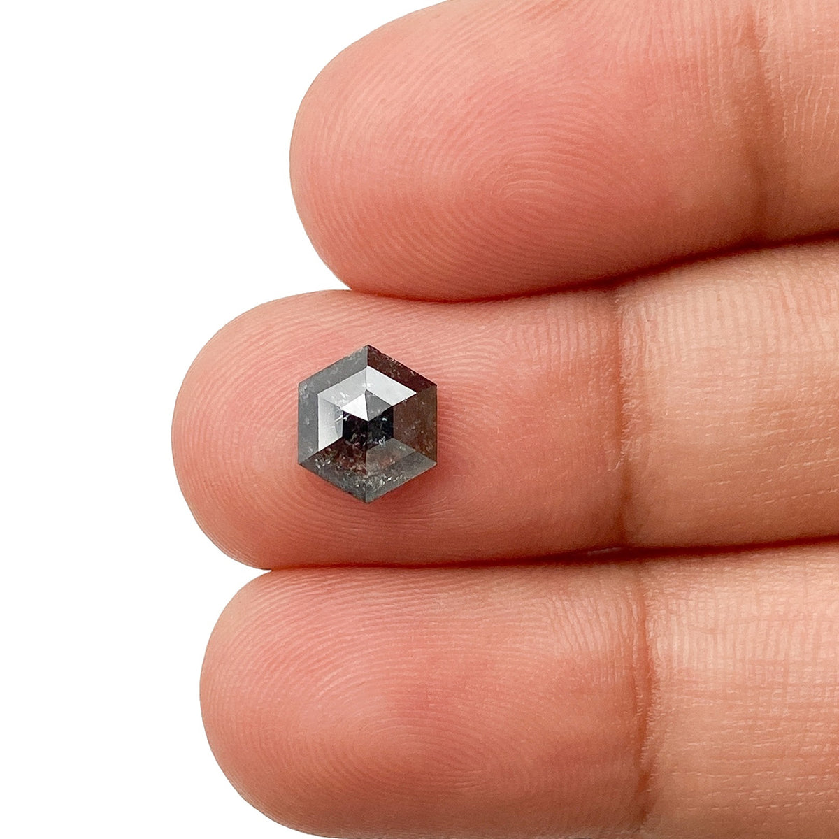 1.03ct | Rustic  Hexagon Shape Rose Cut Diamond - Modern Rustic Diamond